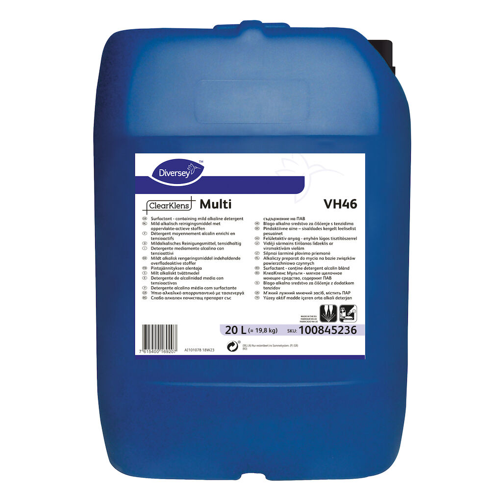 ClearKlens Multi VH46 20L - Mild alkalisch reinigingsmiddel met oppervlakte-actieve stoffen